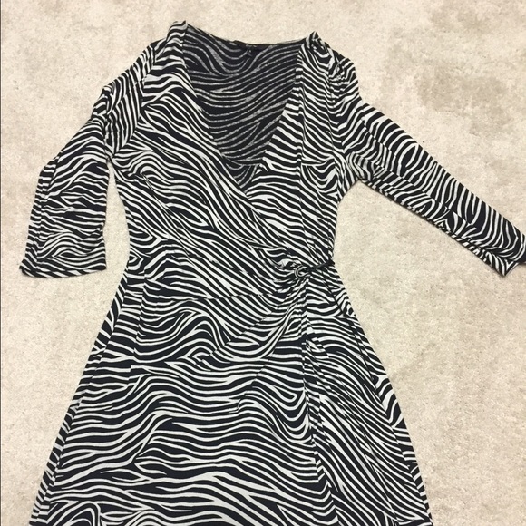 Zebra striped dress