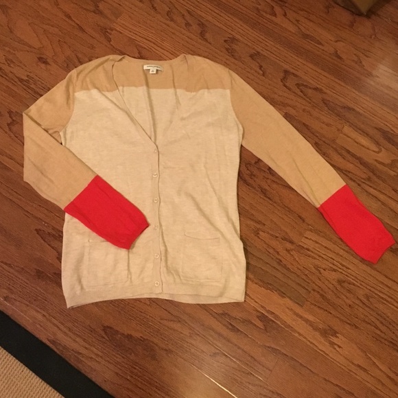 Color blocked banana republic cardigan