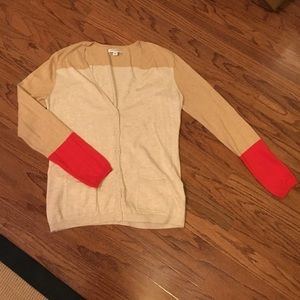 Color blocked banana republic cardigan