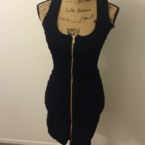 Sexy cut out black dress