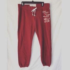 {Hollister} Burgundy Sweatpants