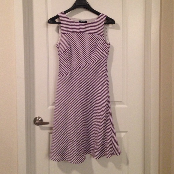Nine West purple and white dress