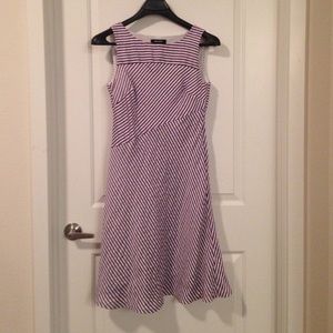 Nine West purple and white dress