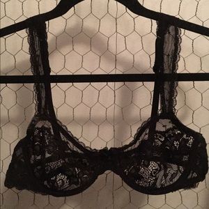 Black Lace Bra