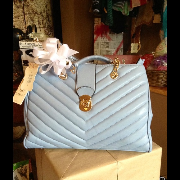 Handbags - Quilted Blue Tote