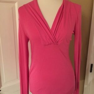 Pink banana republic long sleeve top