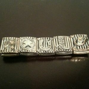 Sterling Silver Western Bracelet
