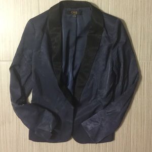 Satin Navy Tuxedo Blazer / Jacket