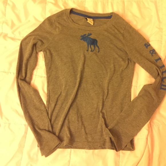 Gray Long Sleeve Top - Picture 1 of 3