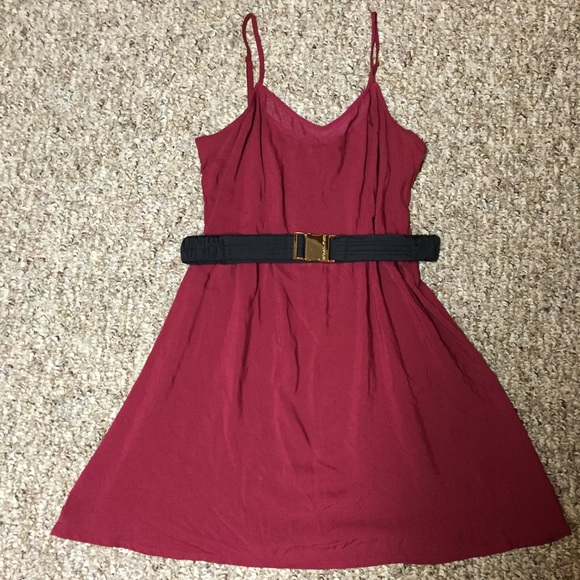 Burgundy/deep red dress