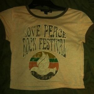 Rock n roll belly t shirt