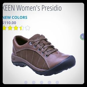 Keen Women's Presidio shoes, Shitake color