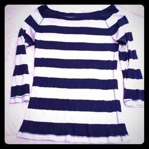 The Gap Blue and Cream Striped Shirt