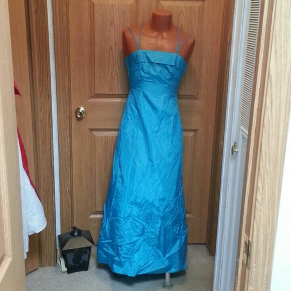 *SOLD* Aqua Homecoming Prom Bridesmaid Formal Dress