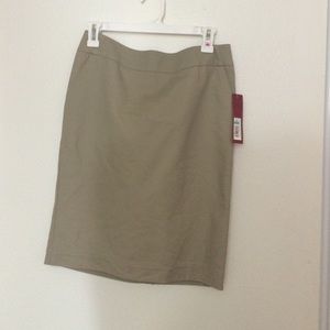 merona tan pencil skirt