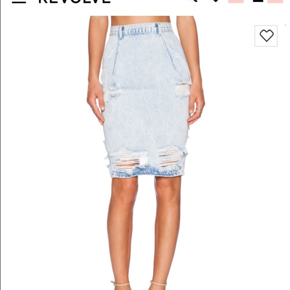 One teaspoon denim skirt