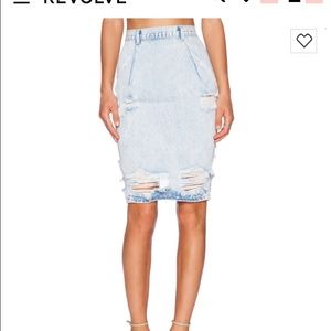 One teaspoon denim skirt