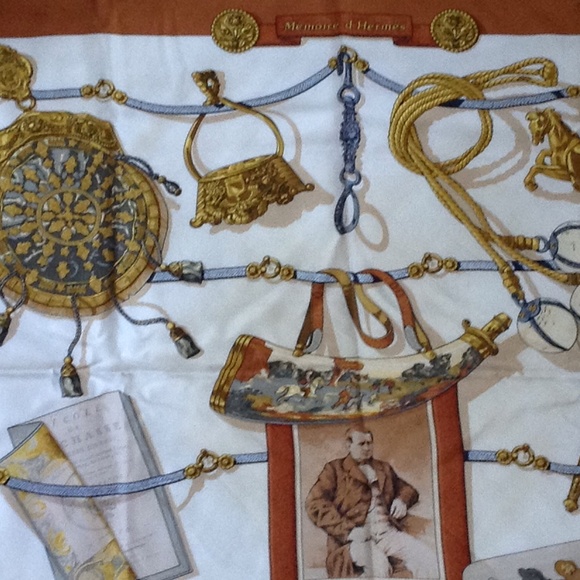 Hermes silk scarf