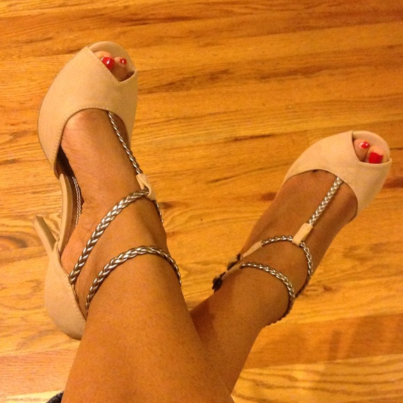 Dollhouse Open Toe Nude Heels