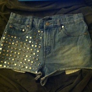 High wasted beaded shorts size 2-3 (26)