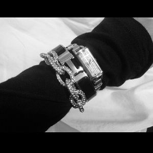 G by Guess paved crystal bracelet