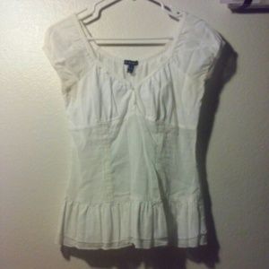 white "peasant" top. sexy