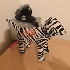 Love Pink zebra dog
