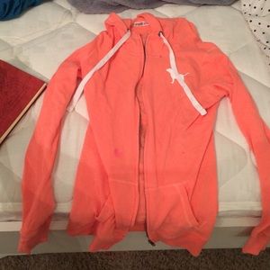 coral hoodie