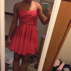 Coral Homecoming Dress