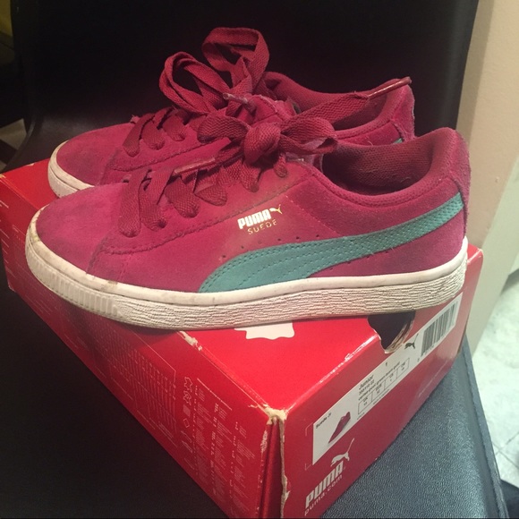 Puma Suede Jr Girls Size 13 - Picture 3 of 3