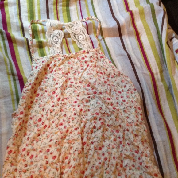 Floral halter top