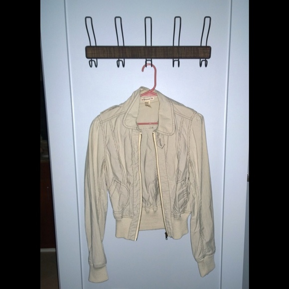 Striped cream jacket
