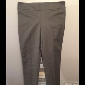 Grey straight leg dress pant