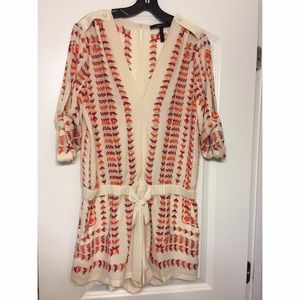 SOREN ~ BCBG MAXAZRIA LONG SLEEVE ROMPER