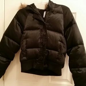 Old Navy Puffer Coat with Faux Fur Hood