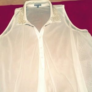 Sheer white Blouse