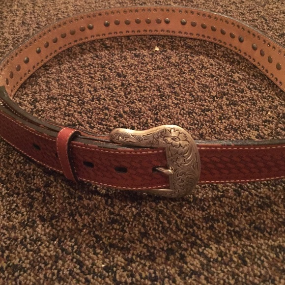 Genuine leather belt - Picture 1 of 3