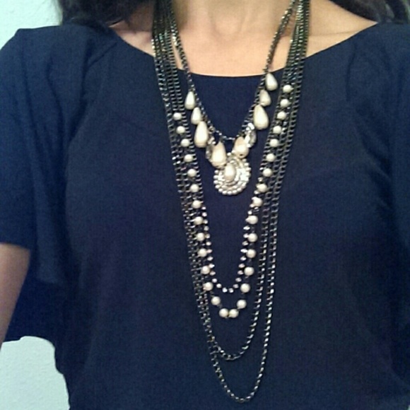 5 chain tiered BKE necklace
