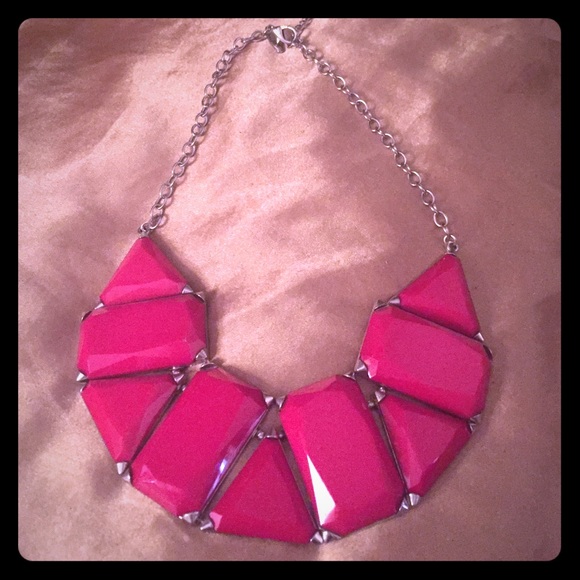 Pink Bib Necklace