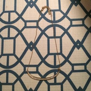 Dainty faux diamond necklace