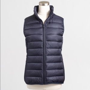 J.Crew Navy Puffer vest