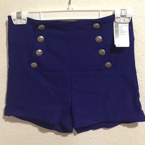 Royal blue shorts
