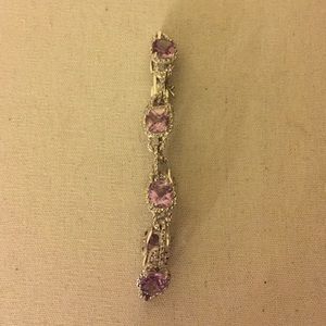 Purple and Silver bracelet