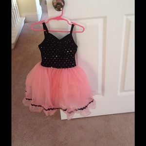 Black and pink tutu dress
