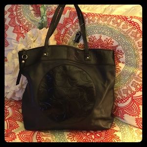 Black coach handbag