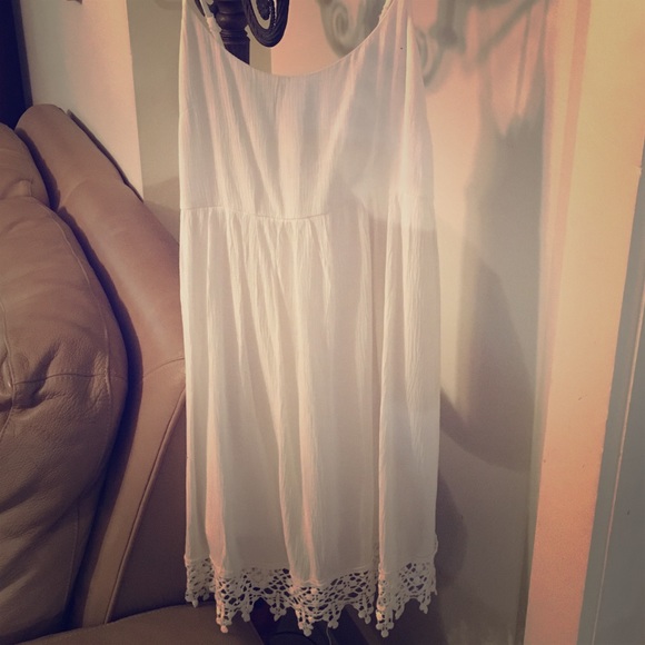 white short sun dress