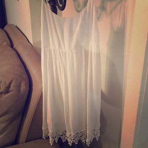 white short sun dress