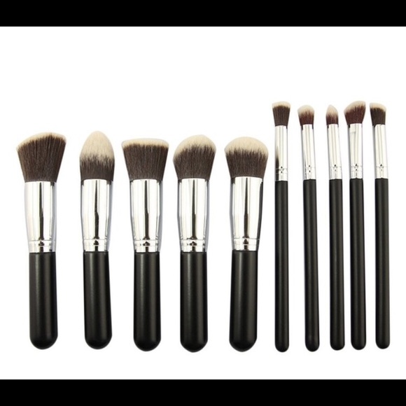 10 piece professional make up brushes