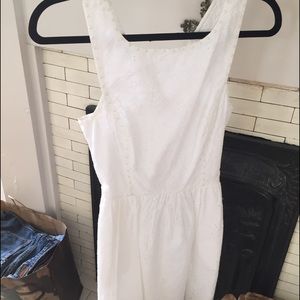 Lily Pulitzer white dress w pearl embellishments