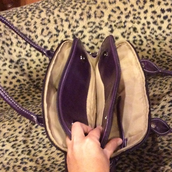 💝TODAY SALE💝Gianni Bernini purple 3 compartments - Picture 2 of 4